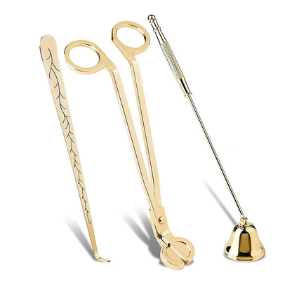 Candle Wick Trimmer Accessories Set for Care Kit- Gold