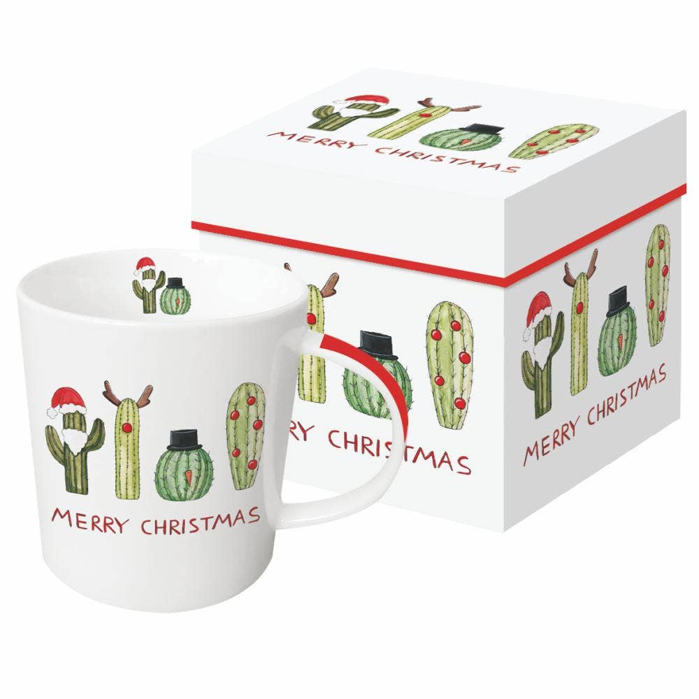 MUG IN GIFT BOX- CHRISTMAS CACTUS