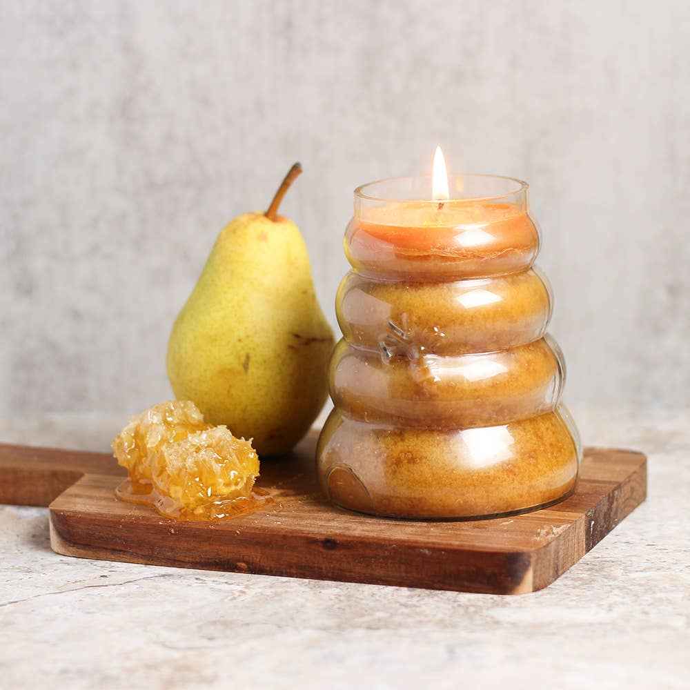 Honey Pear Cider – 14oz Beehive Scented Jar Candle