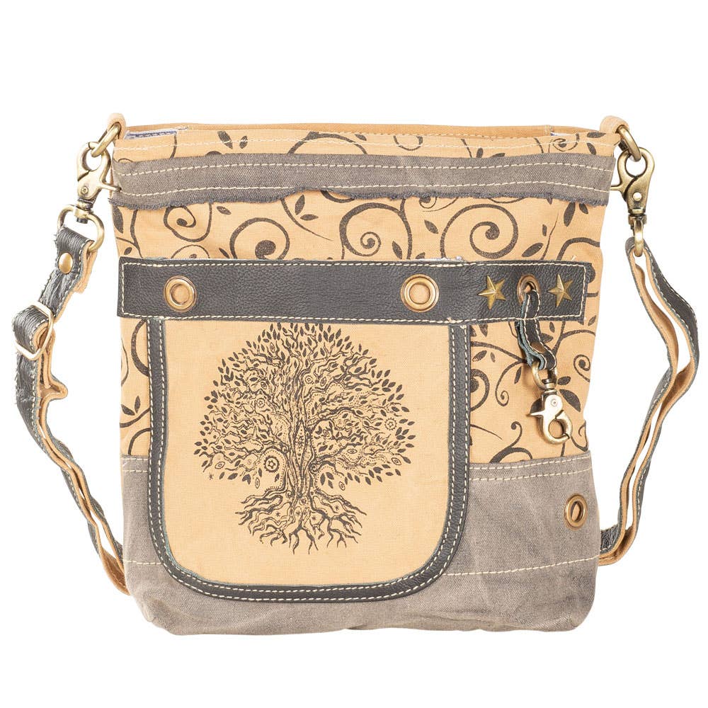 Bolso de lona para el hombro con diseño del Árbol de la Vida