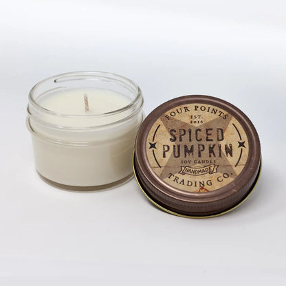 Vela de soja de 4 oz con sabor a calabaza especiada