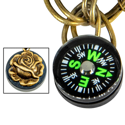 Purse Backpack Charms: Fairies Themed with Whistle and Knife