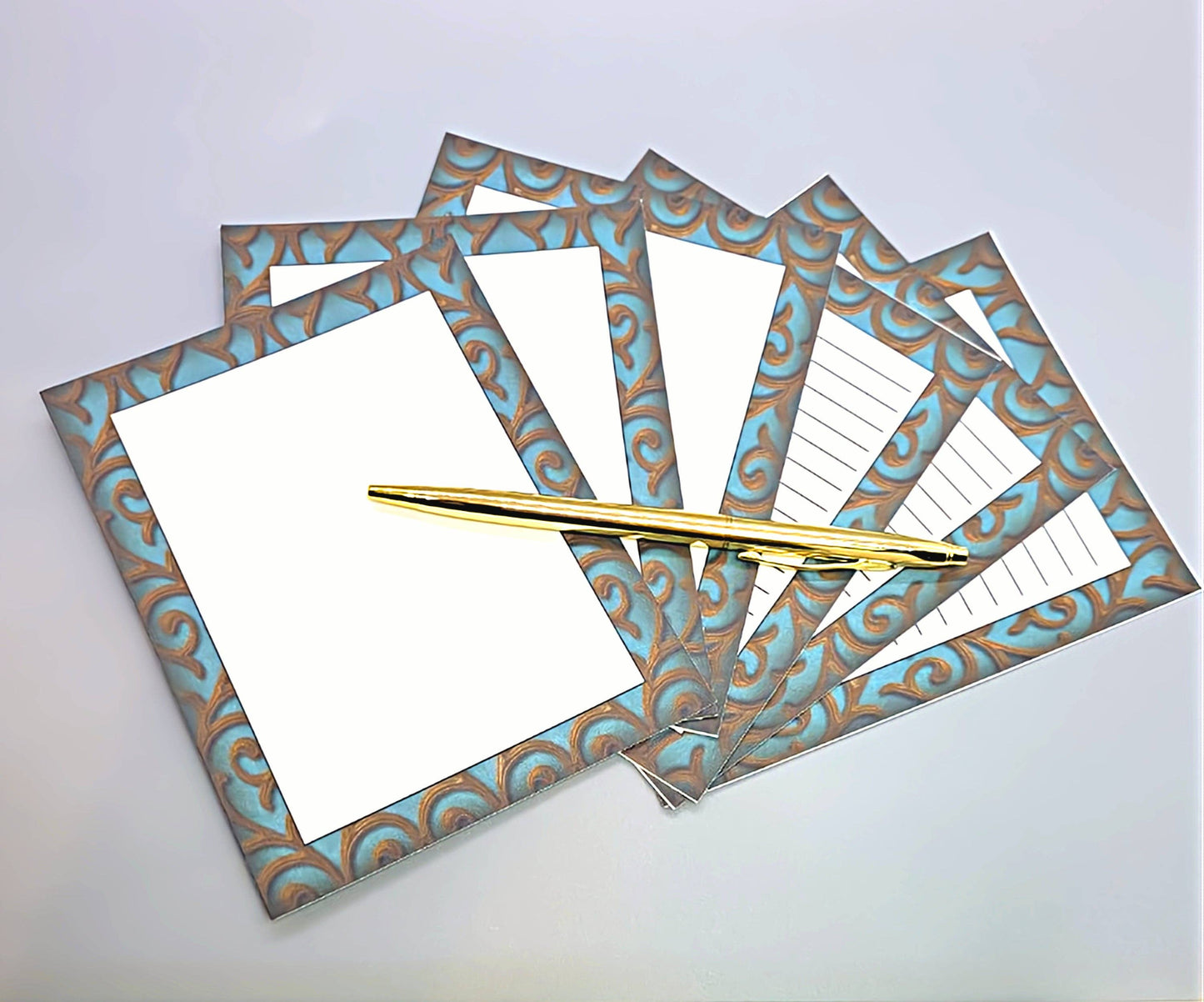 42-Pc Stationery For Him Gift Box Set+Organizer, Blue/Brown