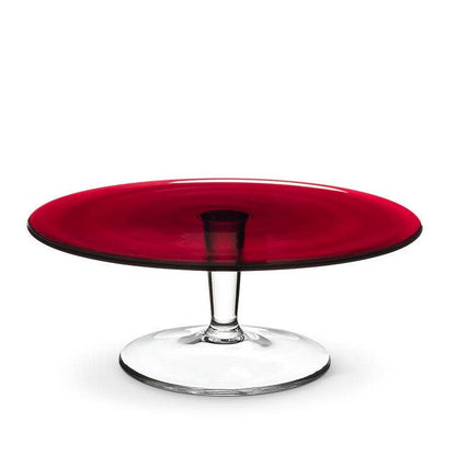 Pedestal Cake Stand-Red-13"D