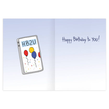 Texting For Seniors Birthday Card - 9239
