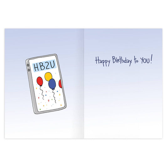Texting For Seniors Birthday Card - 9239