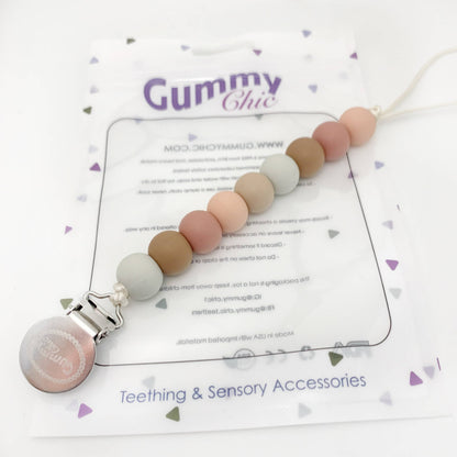 Sienna Pacifier Clip  Silicone Dummy Holder