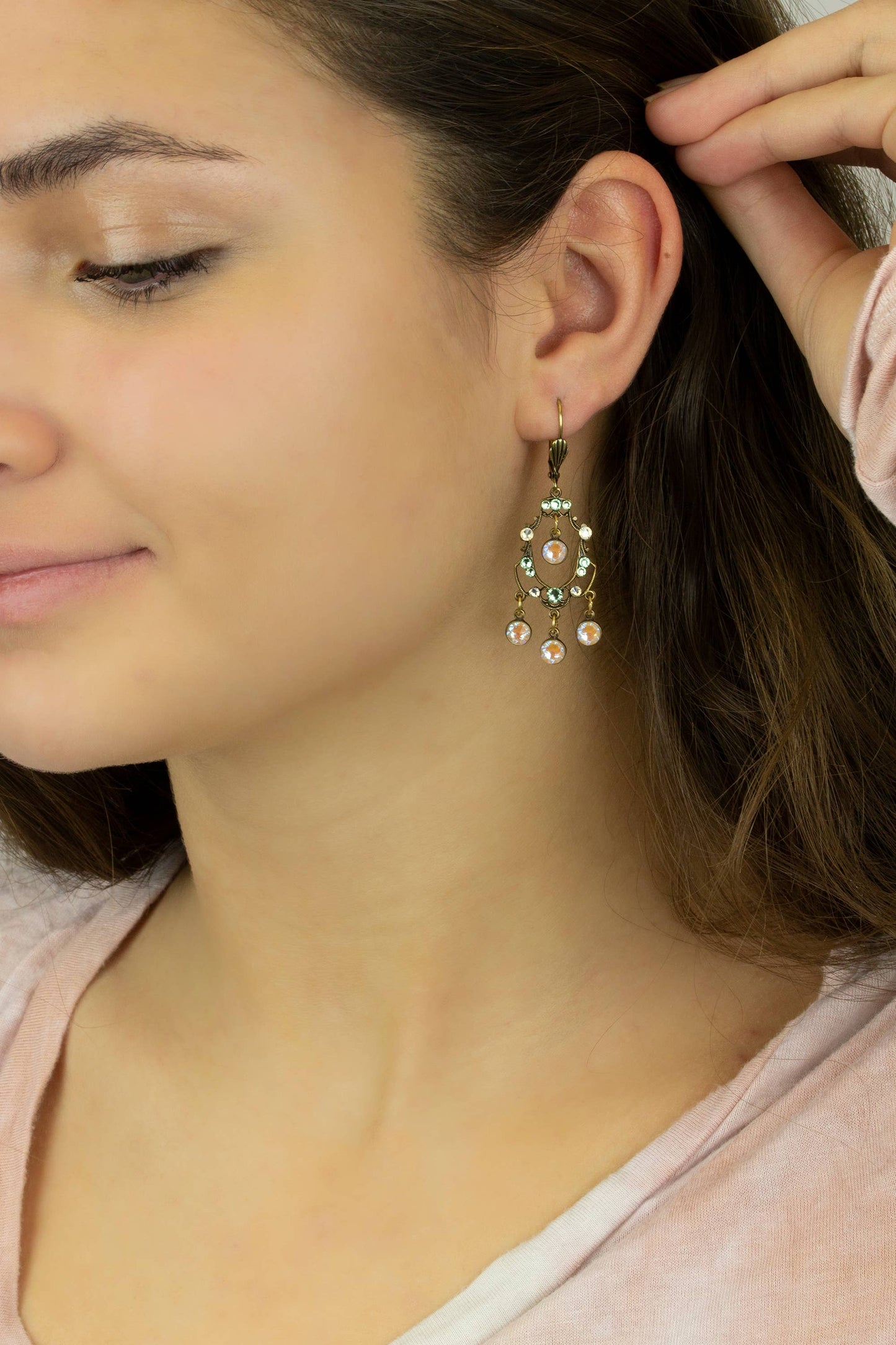 Aida Crystal Chandelier Earrings