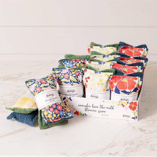 Reusable Fabric Sponges - Fun Floral