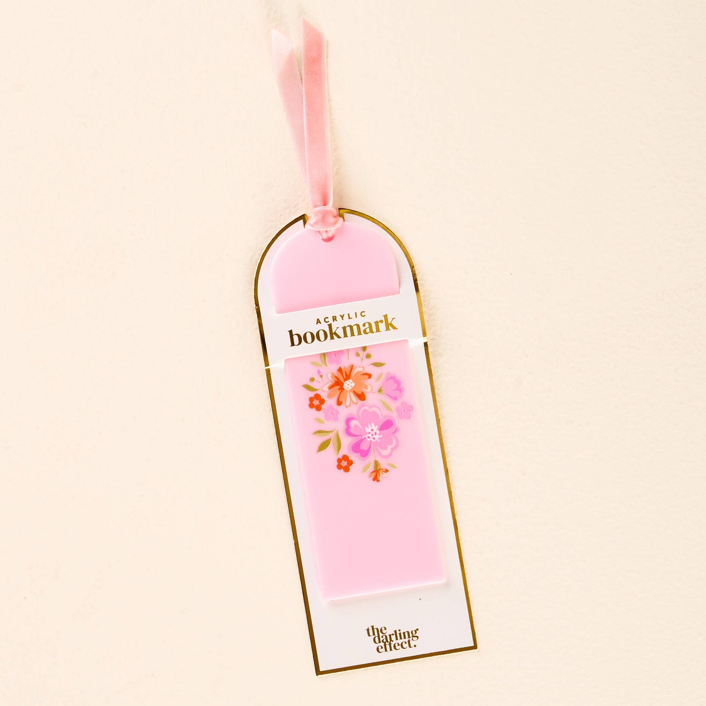Acrylic Bookmark-Dainty Floral Pink