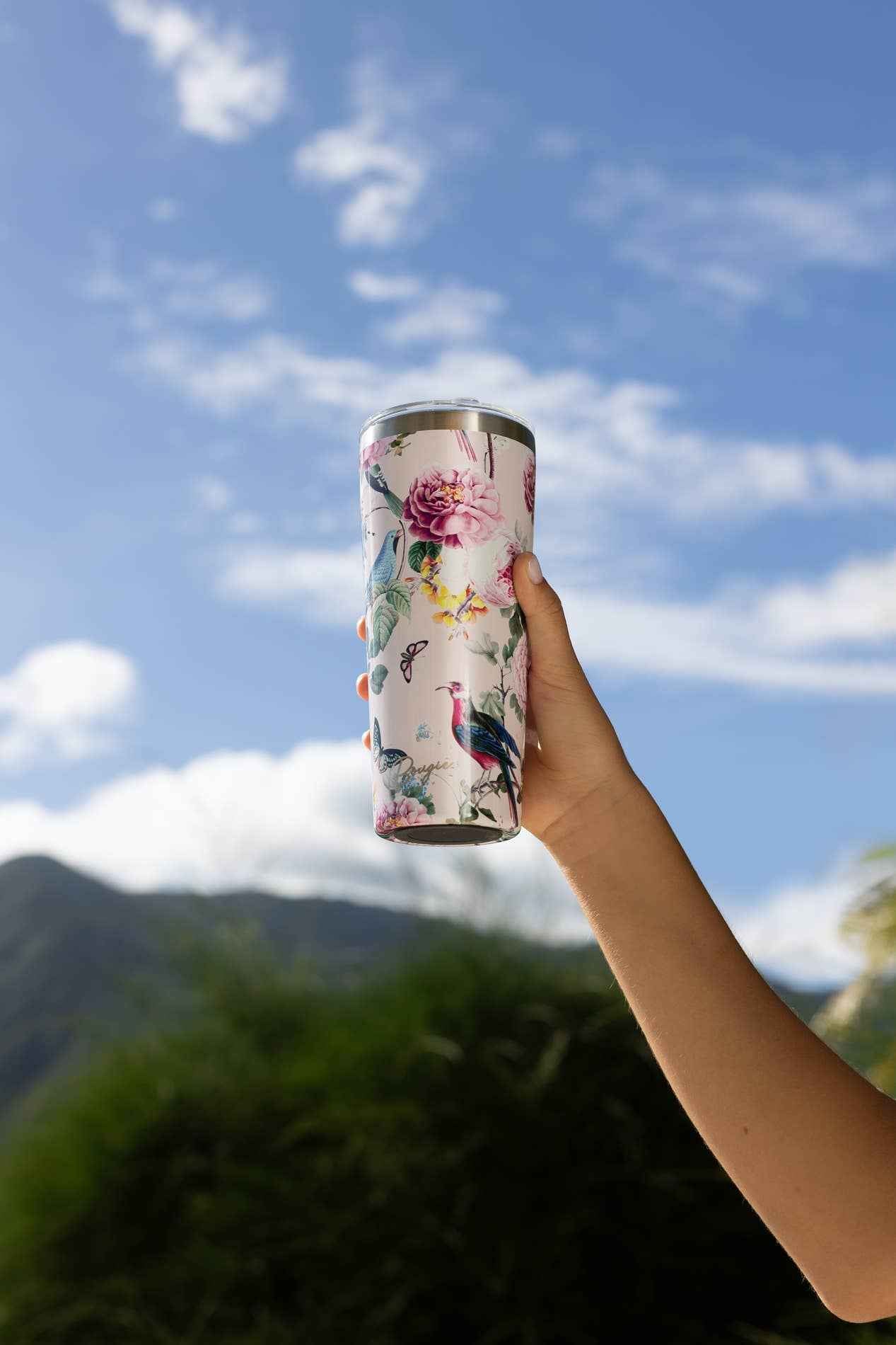 Primavera | Bird Floral Gloss Insulated Drink Tumbler Primav