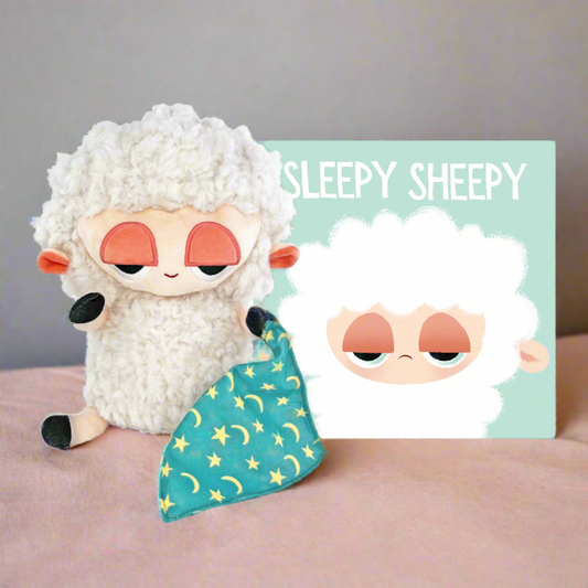 Sleepy Sheepy Plush and  hardcover book  SOLD SEPARATELY