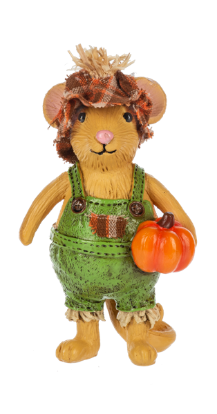 Dressed Up Fall Mice Figurine