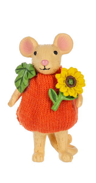 Dressed Up Fall Mice Figurine