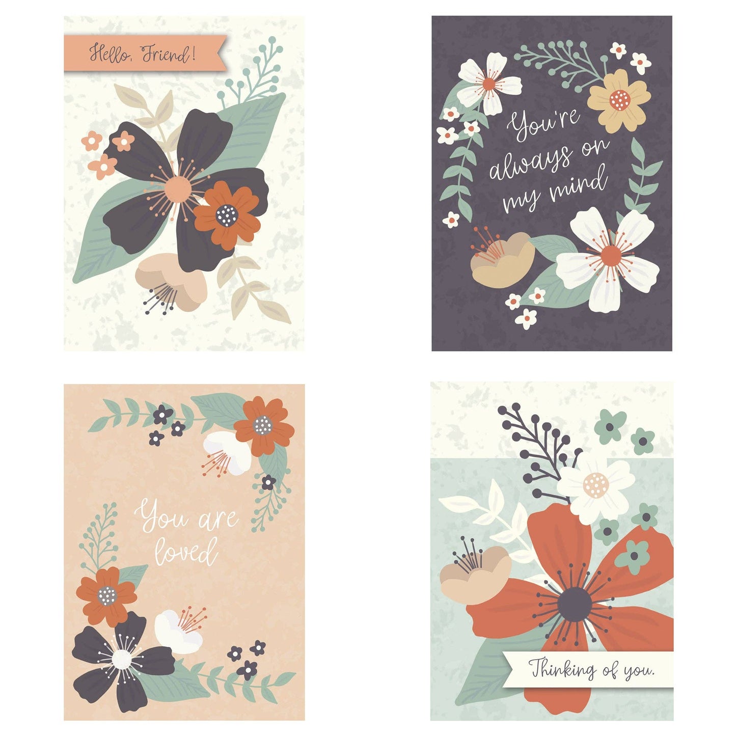 Divinity Boutique - Boxed Cards: Thinking of You, Floral