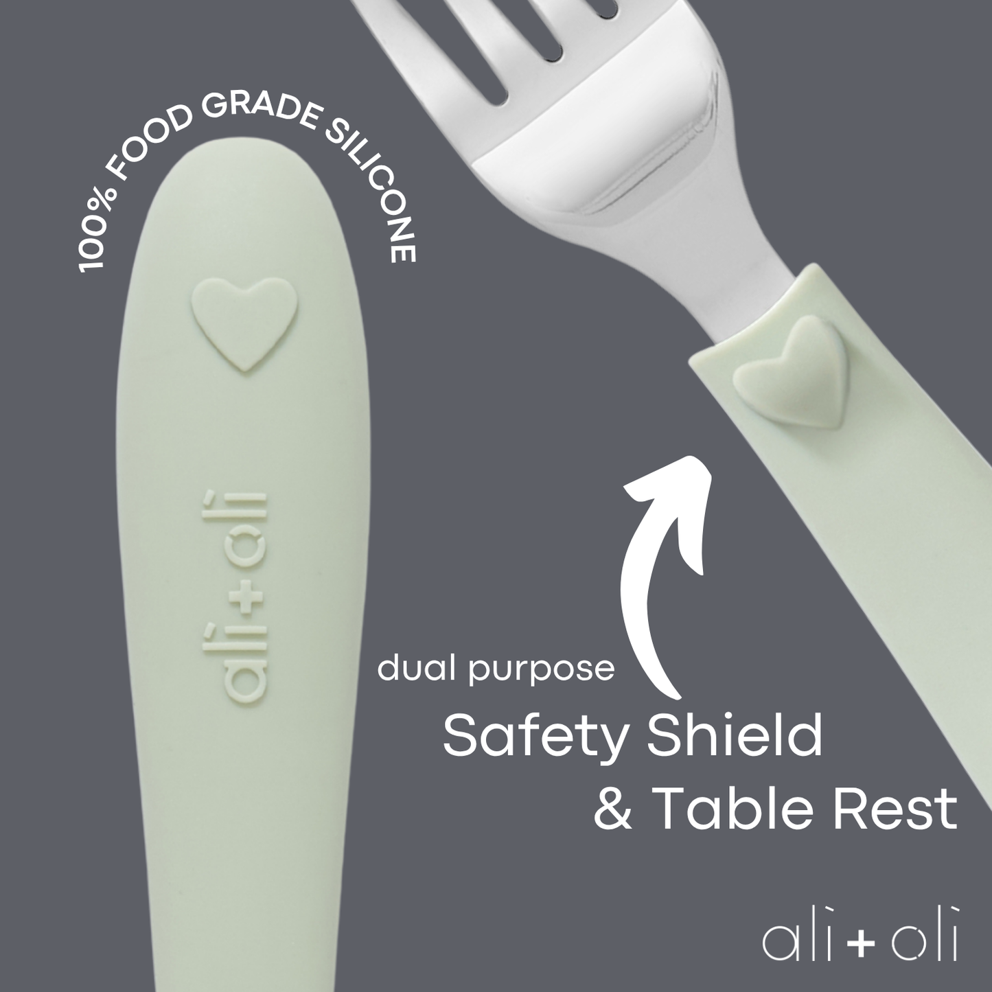 (6pc) Toddler Utensils Set - Stainless Steel (Heart)