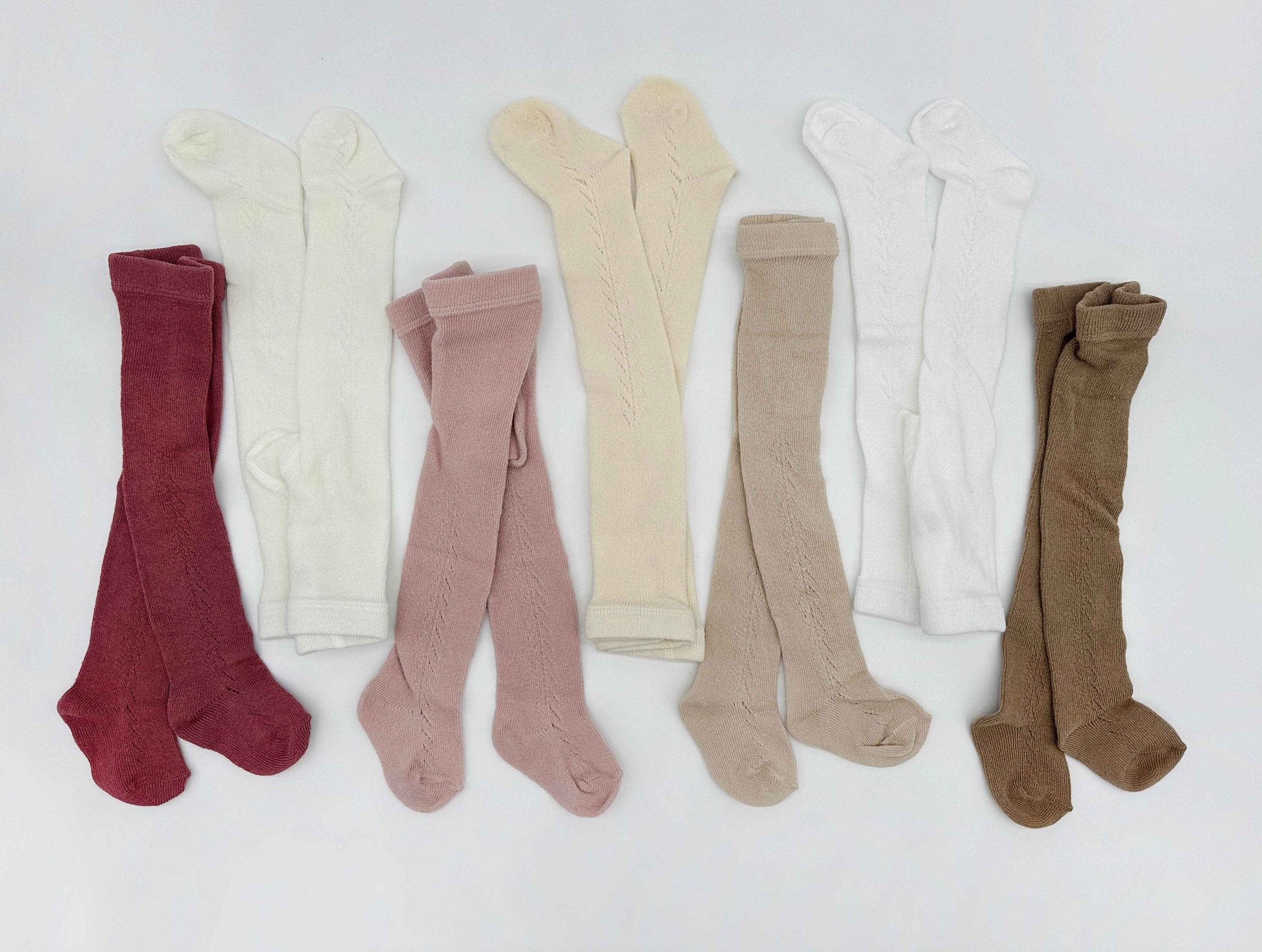 French Lace Cotton Tights