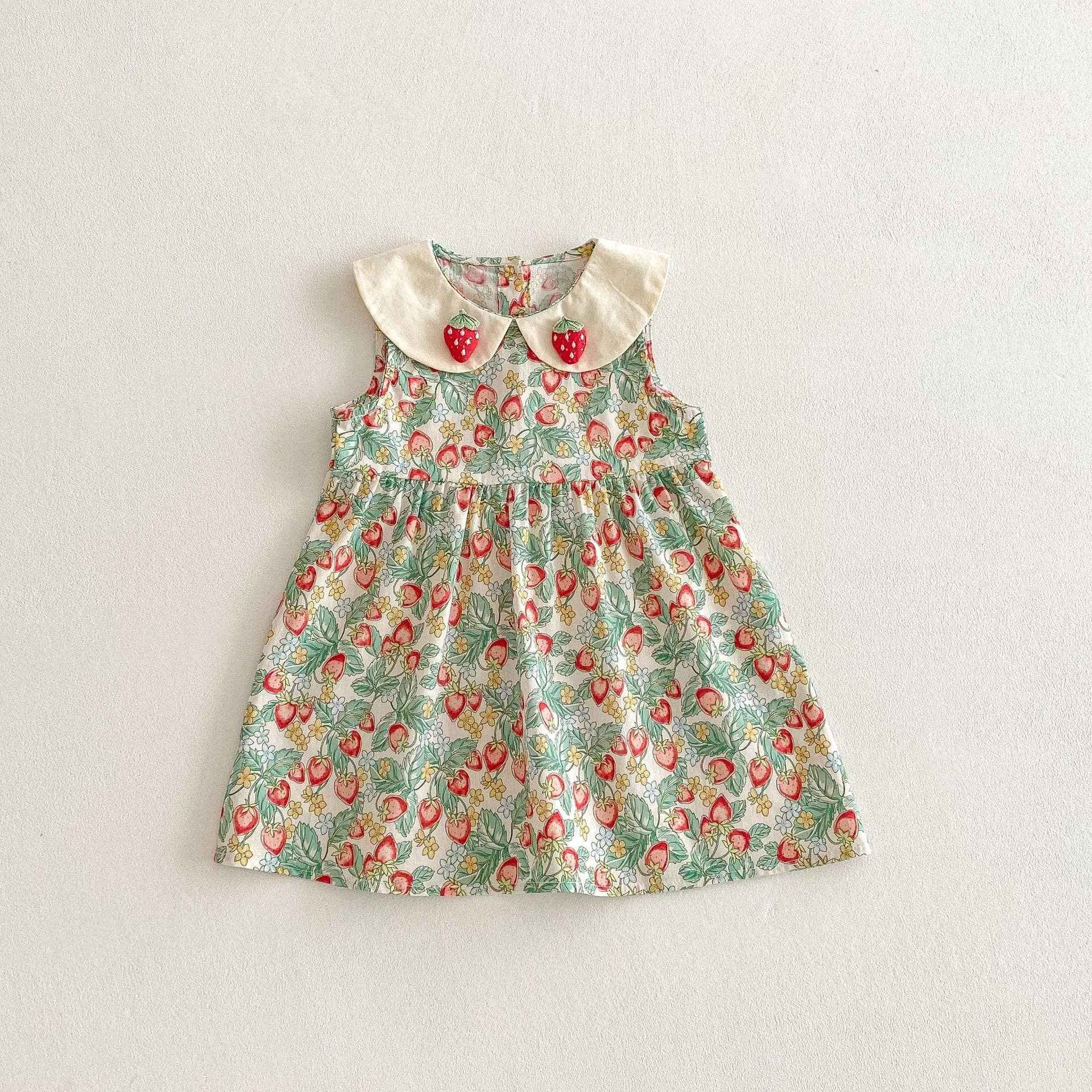 Baby & Kids Strawberry Princess Sundress: Green / 12-18M