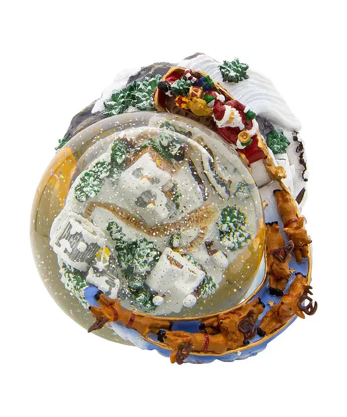 Kurt S. Adler, Inc. - Battery Operated Musical Santa and Sled Water Globe