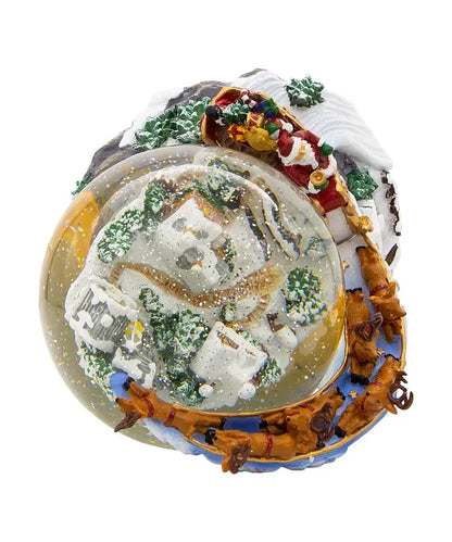 Kurt S. Adler, Inc. - Battery Operated Musical Santa and Sled Water Globe