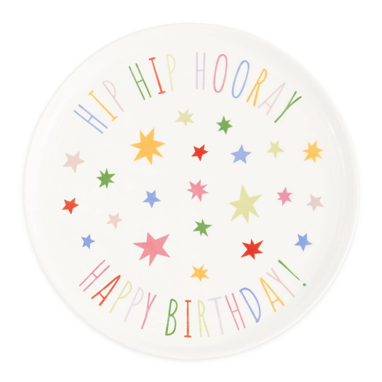 Hip Hip Hooray! Ceramic Dessert Plate
