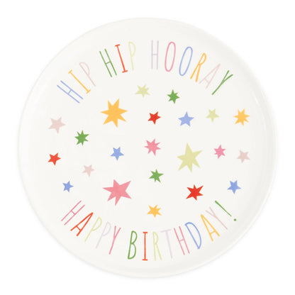 Hip Hip Hooray! Ceramic Dessert Plate