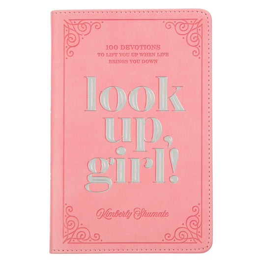 Christian Art Gifts - Devotional Look Up, Girl Faux leather