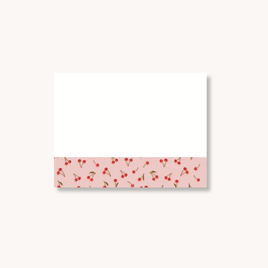 Elyse Breanne Design - Painted Cherries Sticky Note, 4x3"