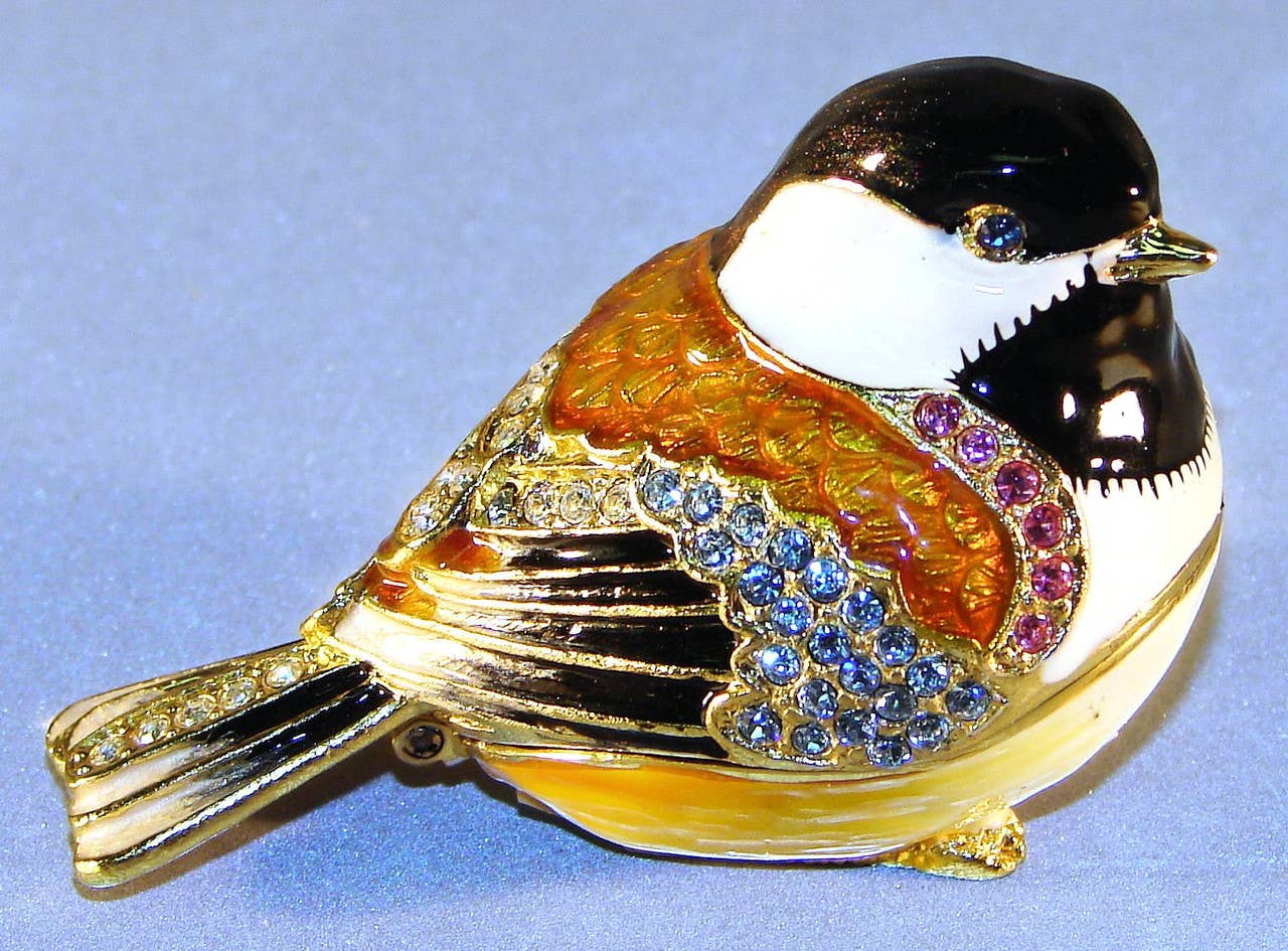 Sea Creations Jeweled Chickadee Box
