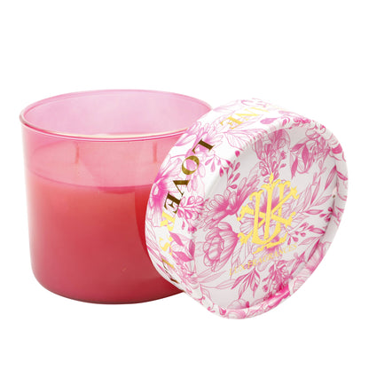 LOVER'S LANE 2 WICK CANDLE WITH DECORATIVE LID