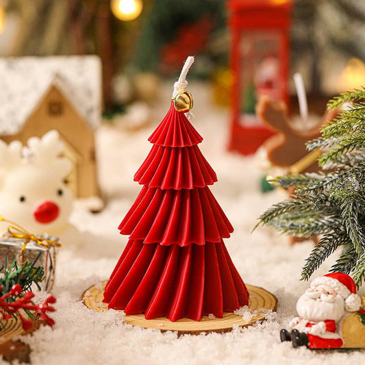 Velas Meta - Vela de aromaterapia para decoración del hogar con árbol de Navidad CM032