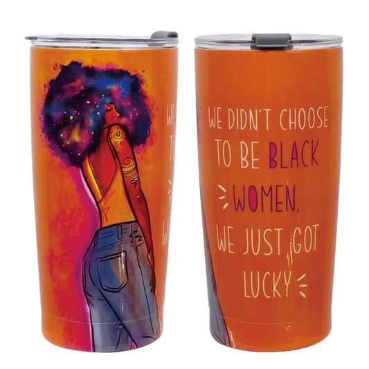 Stainless Steel Travel Tumbler We're Lucky