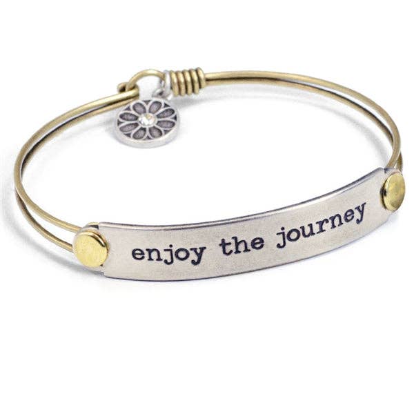 Joyería Sweet Romance: Pulseras de barra con mensaje inspirador