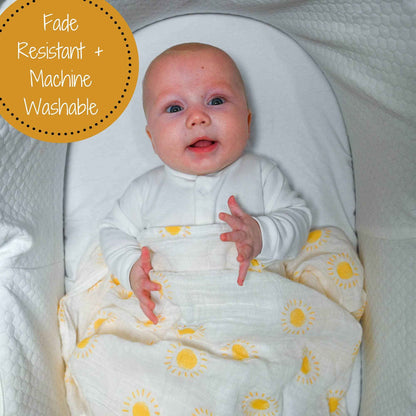 LollyBanks - Beautiful Day Baby Muslin Swaddle Blanket