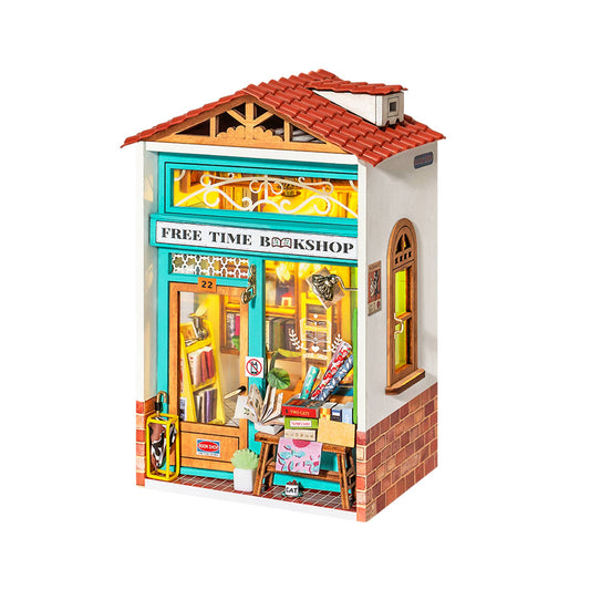 Hands Craft - DIY Miniature House Kit: Free Time Bookshop