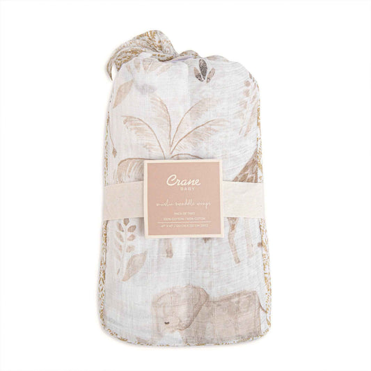Crane Baby - Kendi 2-Pc. Swaddle Wraps