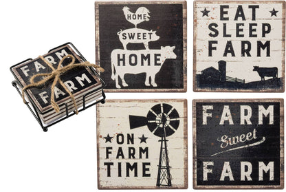 Farm Coaster Set