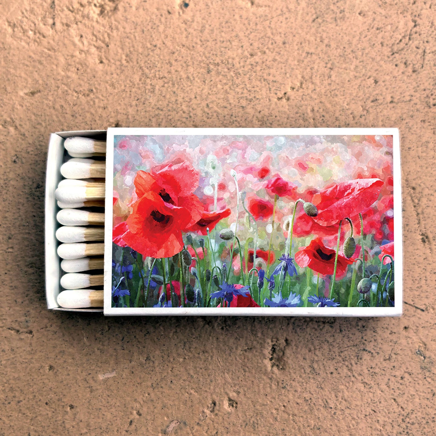 Poppy Flower Matches • Home Decor Matchbo