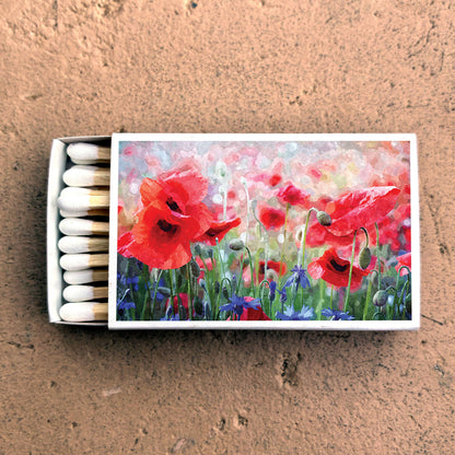 Poppy Flower Matches • Home Decor Matchbo