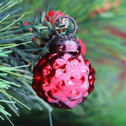 Mini Glass Round  Christmas Ornaments - Set of 25