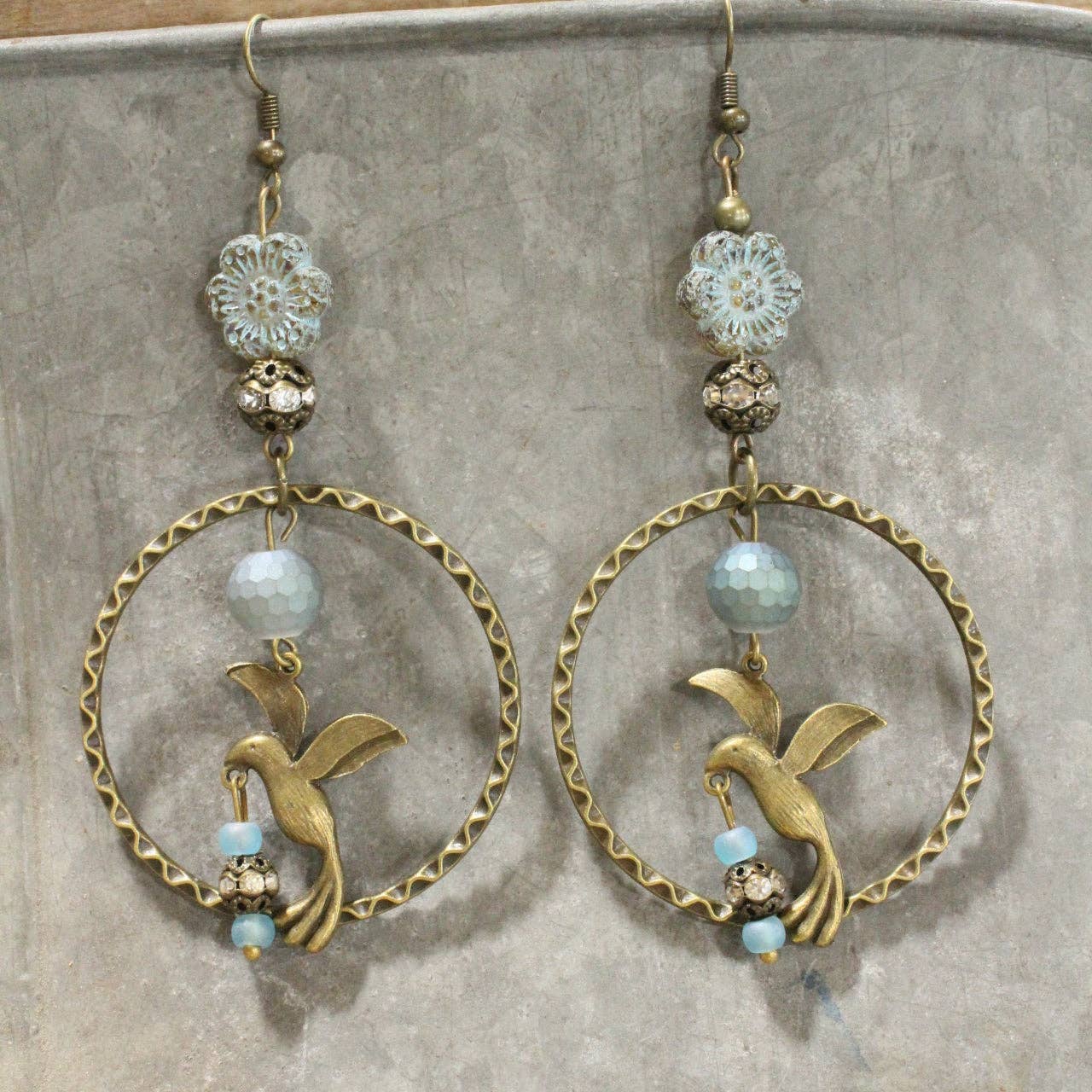 Soaring Bird Dangle Earrings