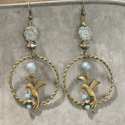 Soaring Bird Dangle Earrings