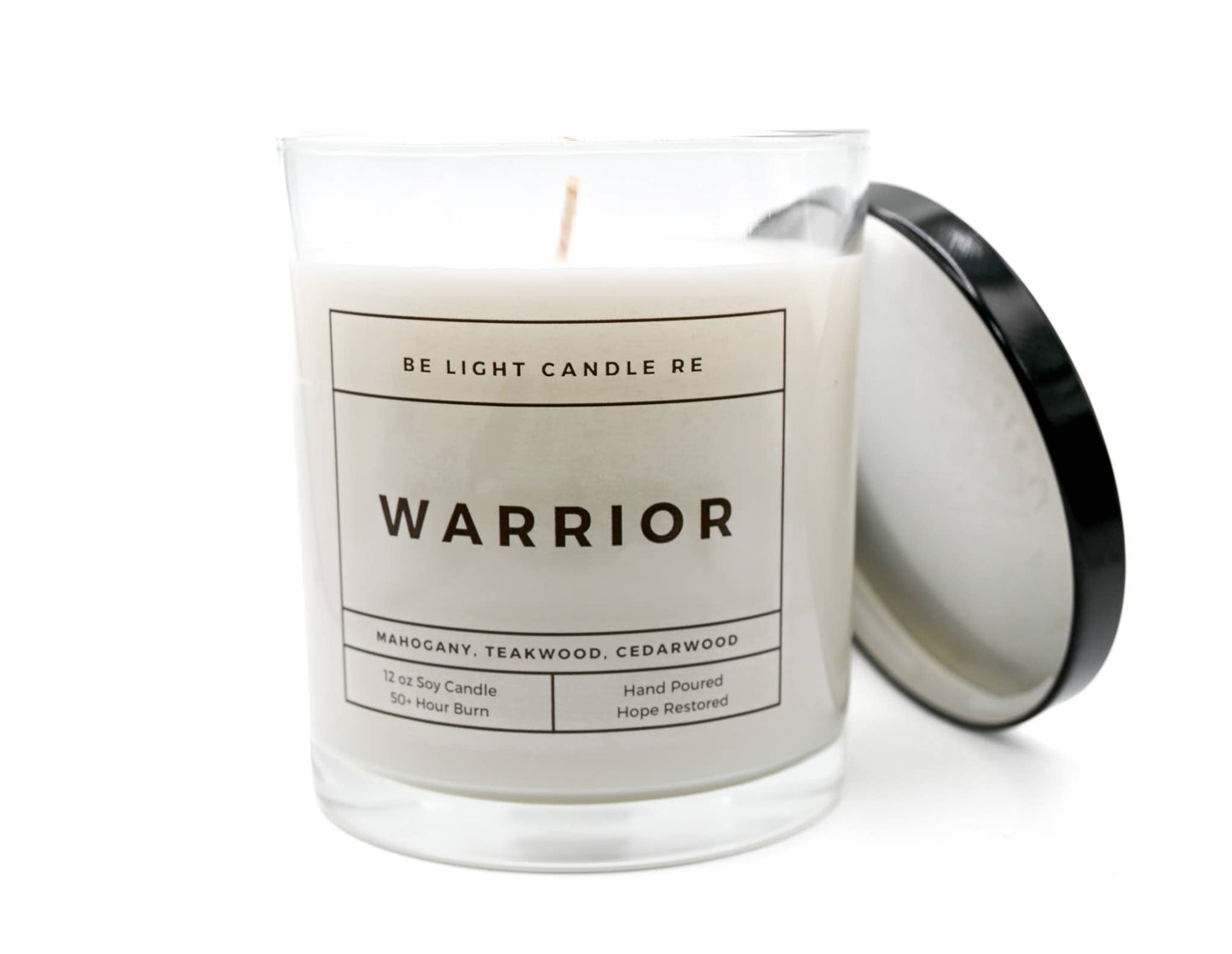 Warrior, 12oz Soy Candle | Gift For Him | Father's Day Gift