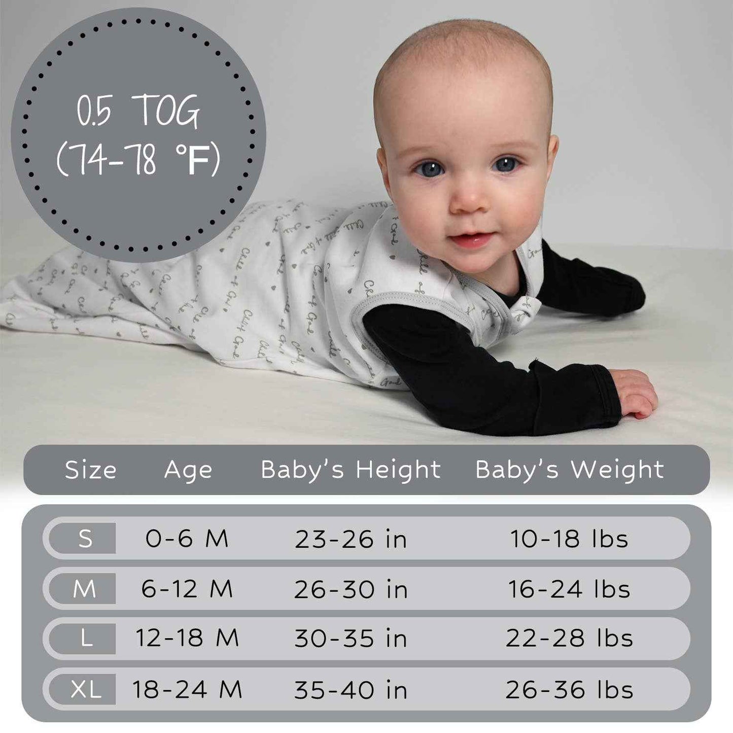LollyBanks - Child of God Baby Sleep Sack, 100% Organic Cotton
