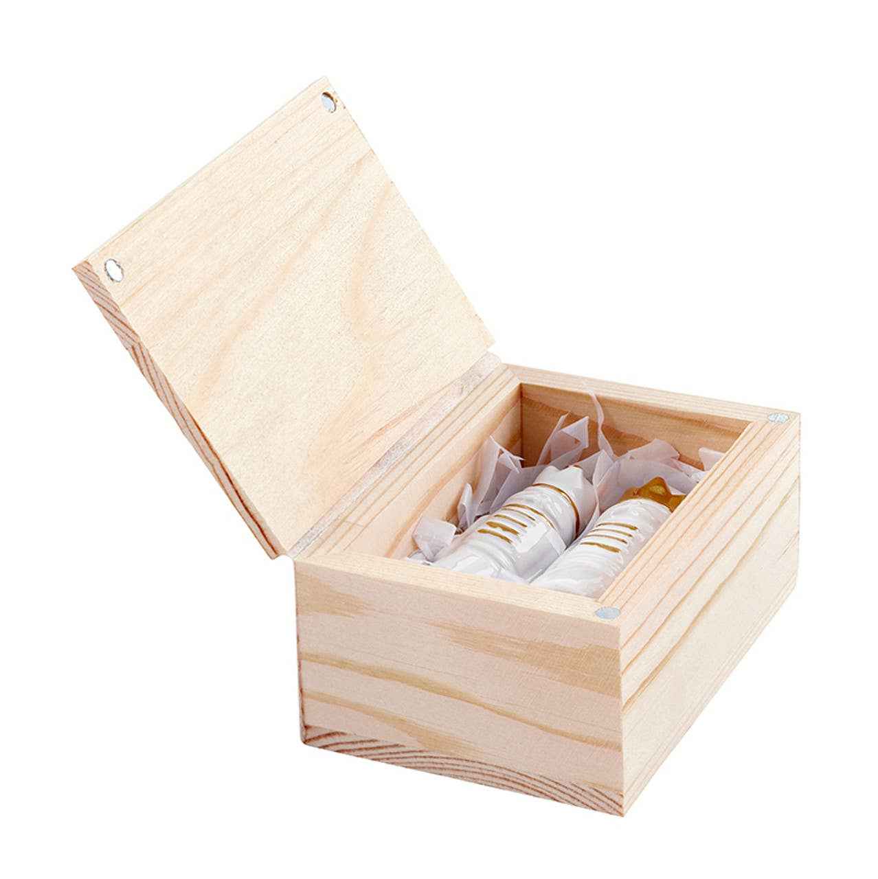 Ceramic Nutcrackers In Wood Box