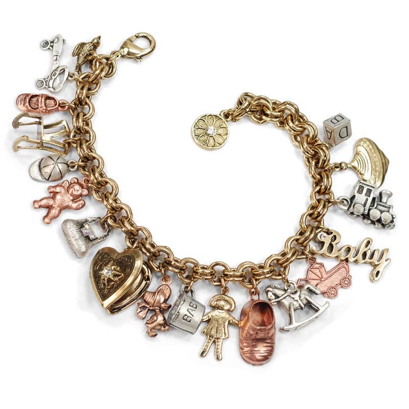 Joyería Sweet Romance - Pulsera con dije de mamá bebé BR680
