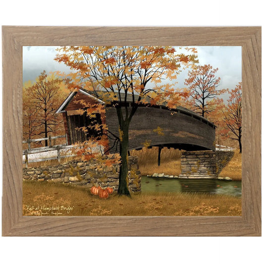 Fall At Humpback Bridge by Artist Biilly Jacobs Framed Art