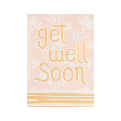 Divinity Boutique - Boxed Cards: 12CT Get Well - Yellow & Peach Floral