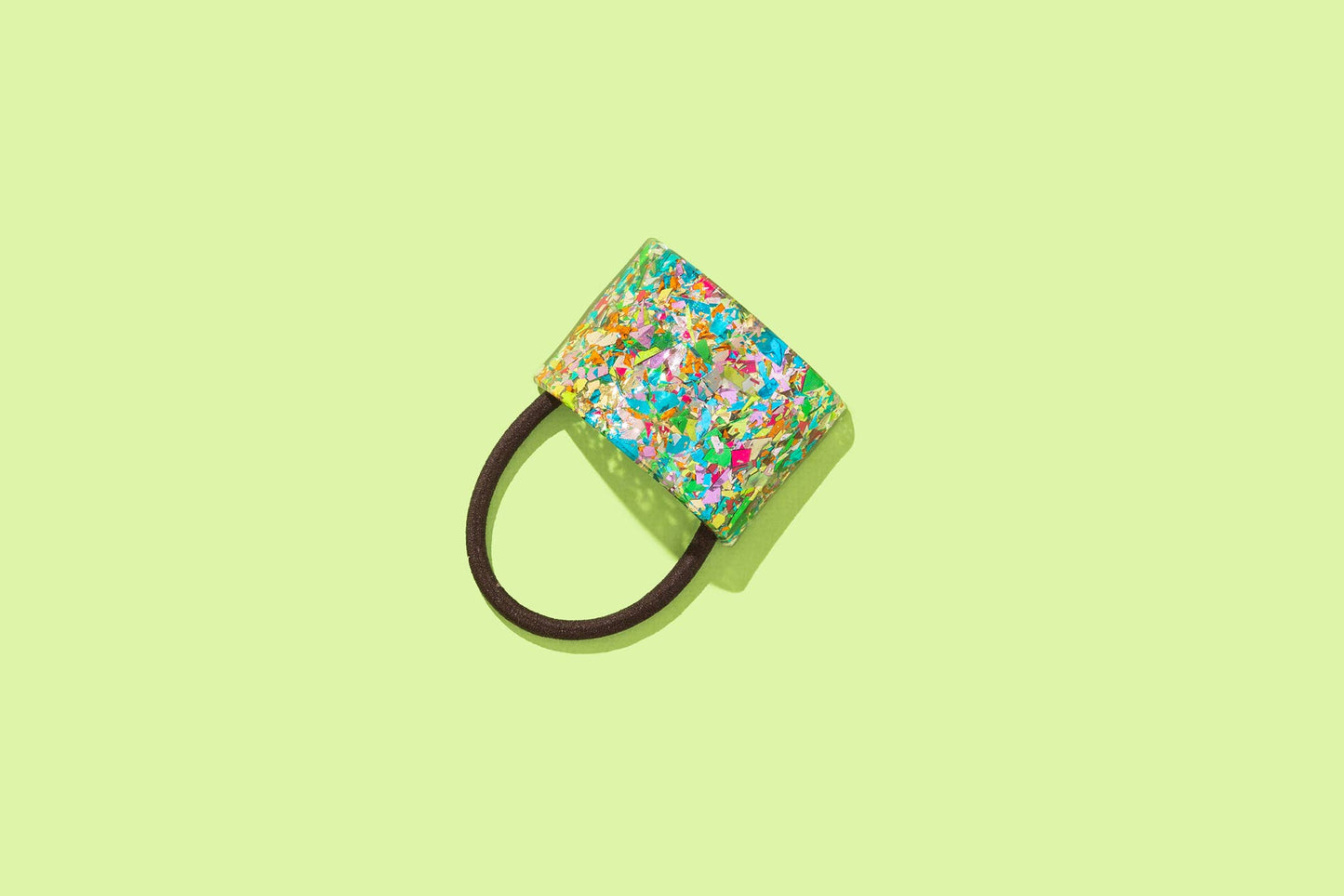 Hair Cuff Ponytail Holder - Colorful Confetti
