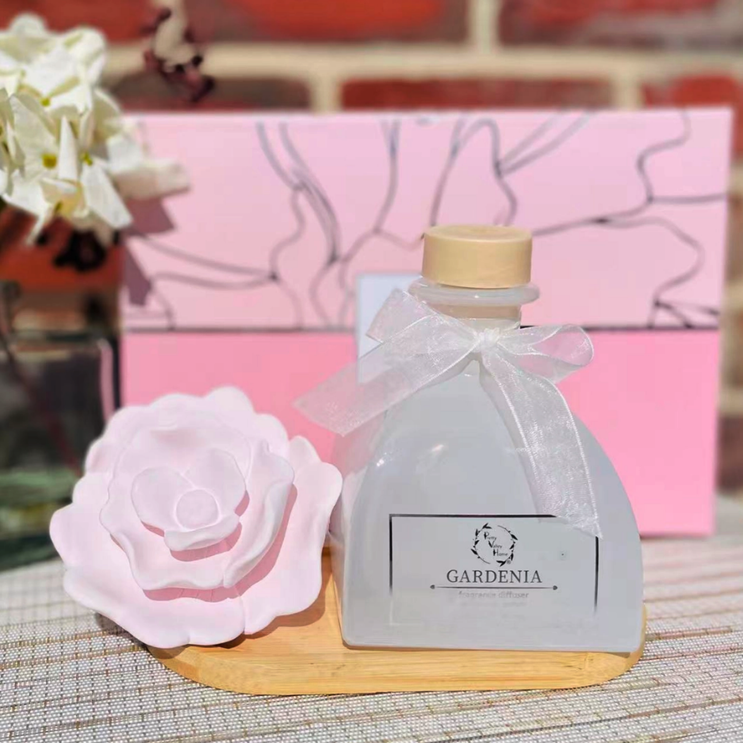 Diffuser Set Sunshine Ceramic Set -Gardenia